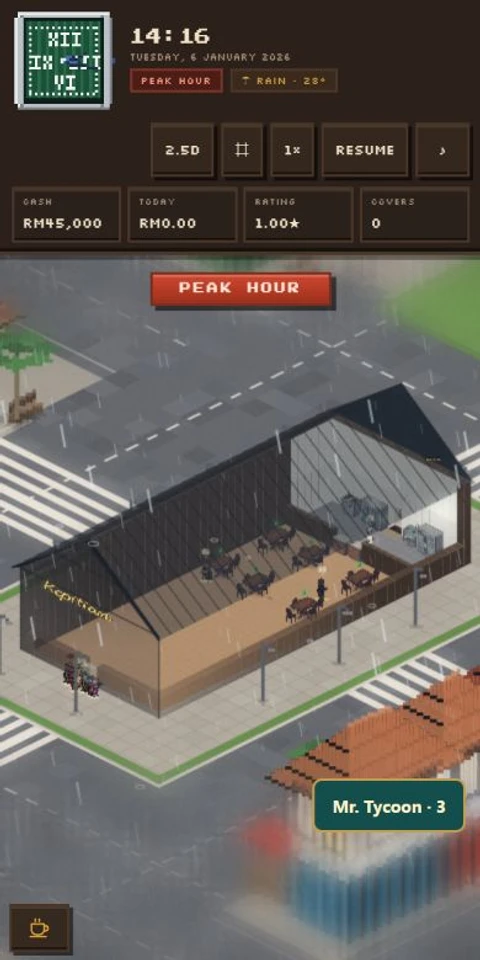Kopitiam Tycoon mobile app screenshot
