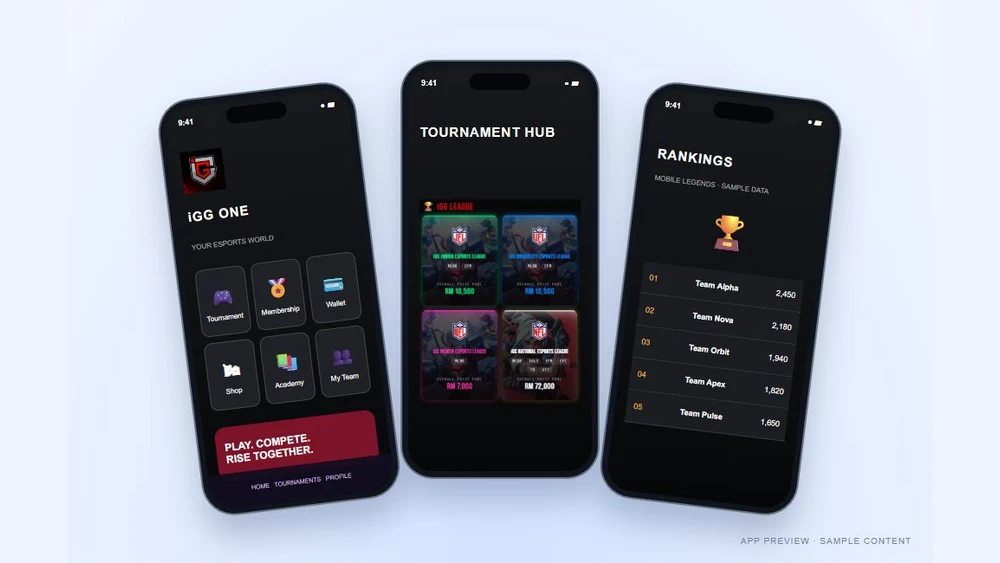 IGG tournament hub